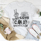 Peace Love Candy Tee