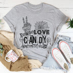 Peace Love Candy Tee