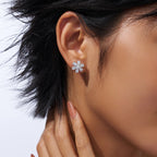 Pear Cut Cluster Moissanite Stud Earrings 3x5mm S925 Silver 18K Gold Plated BandsCo Straps