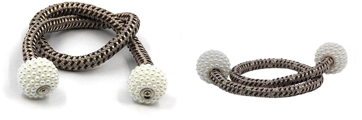 Pearl Magnetic Curtain Clip Curtain Holder Tieback Buckle Clips Hanging Ball Buckle Tie Back Curtain Accessories Home Decor  Decorative Curtain Holdbacks Crystal Tie Backs For Curtains Curtain Holders For Window Draperies Stevvex