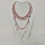 Luxury Pearl & Crystal Layered Necklace Set | Premium Multi-Layer Statement Necklace for Special Occasions (MAC347)