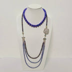 Luxury Pearl & Crystal Layered Necklace Set | Premium Multi-Layer Statement Necklace for Special Occasions (MAC347)