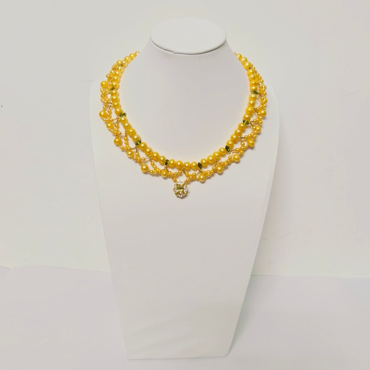 Luxury Pearl & Crystal Layered Necklace Set | Premium Multi-Layer Statement Necklace for Special Occasions (MAC347)