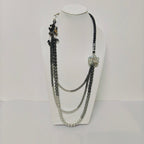 Luxury Pearl & Crystal Layered Necklace Set | Premium Multi-Layer Statement Necklace for Special Occasions (MAC347)