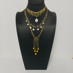 Luxury Pearl & Crystal Layered Necklace Set | Premium Multi-Layer Statement Necklace for Special Occasions (MAC347)