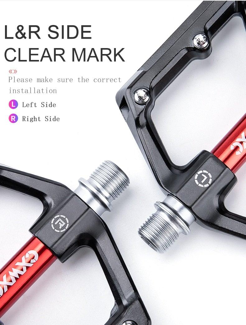 Pedals Bicycle Aluminum Pedal Mountain Urban Road Parts Sealed Bearing Flat Platform All-Round Pedals Bike Accessories Advanced 4 Bearings Mountain Bike Pedals Platform Bicycle Flat Alloy Pedals Stevvex