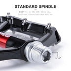 Pedals Bicycle Aluminum Pedal Mountain Urban Road Parts Sealed Bearing Flat Platform All-Round Pedals Bike Accessories Advanced 4 Bearings Mountain Bike Pedals Platform Bicycle Flat Alloy Pedals Stevvex