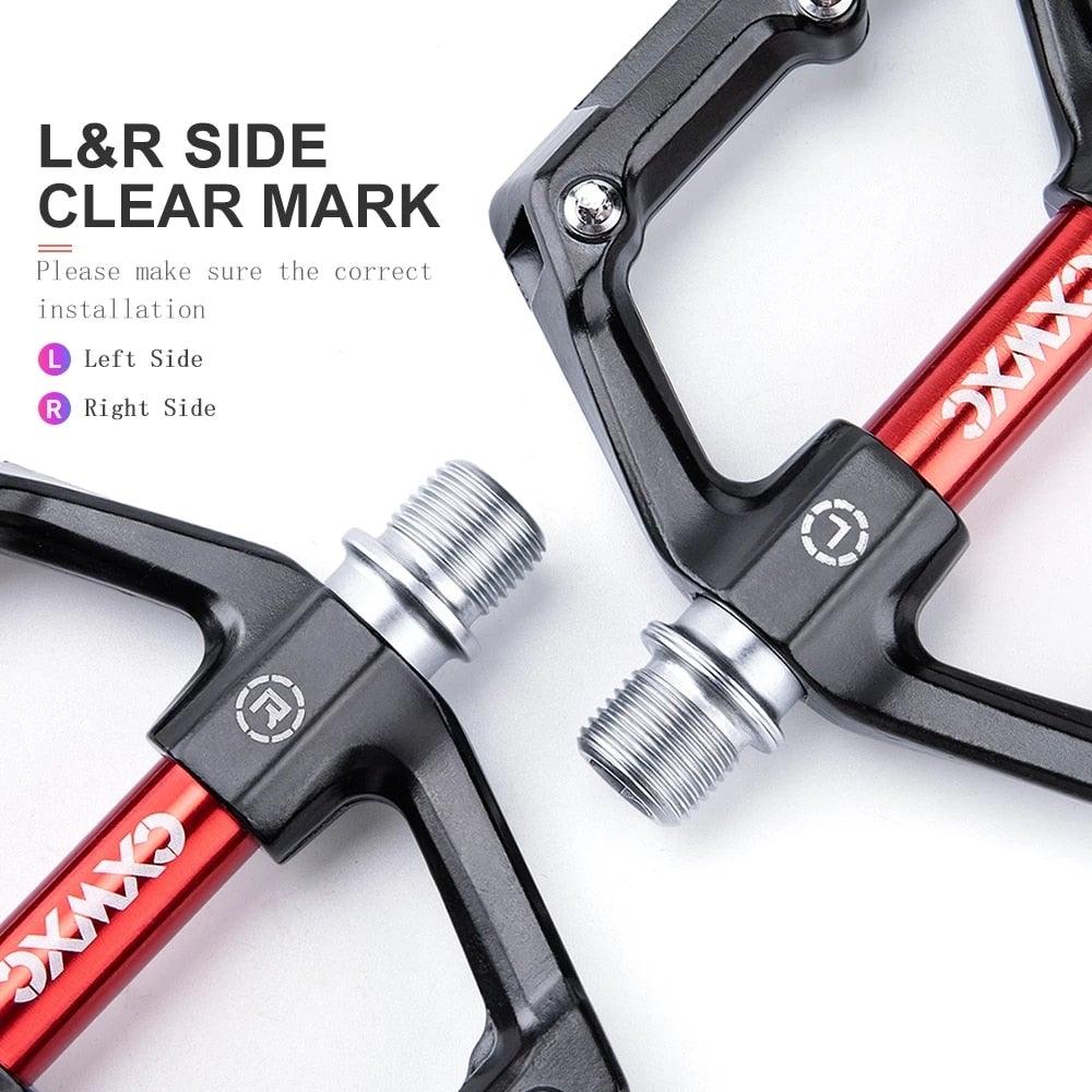 Pedals Bicycle Aluminum Pedal Mountain Urban Road Parts Sealed Bearing Flat Platform All-Round Pedals Bike Accessories Advanced 4 Bearings Mountain Bike Pedals Platform Bicycle Flat Alloy Pedals Stevvex