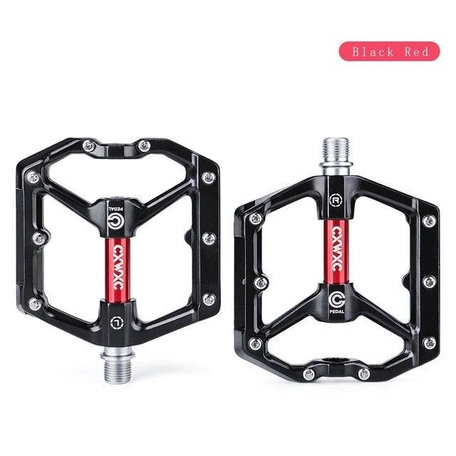 Pedals Bicycle Aluminum Pedal Mountain Urban Road Parts Sealed Bearing Flat Platform All-Round Pedals Bike Accessories Advanced 4 Bearings Mountain Bike Pedals Platform Bicycle Flat Alloy Pedals Stevvex