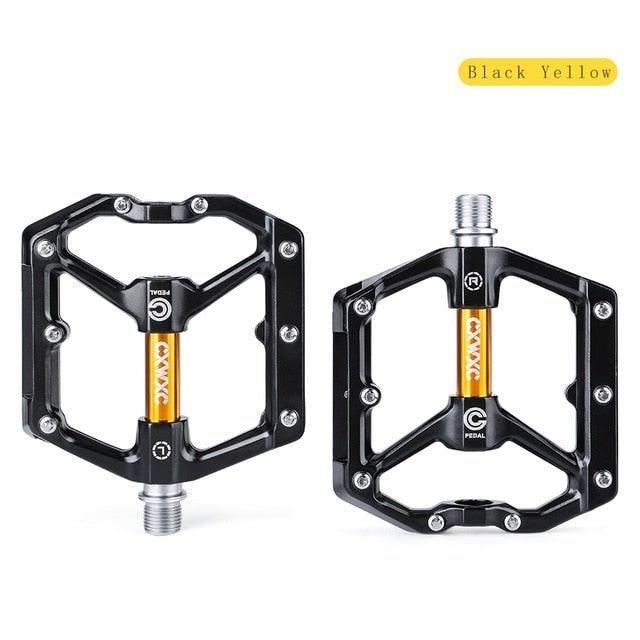 Pedals Bicycle Aluminum Pedal Mountain Urban Road Parts Sealed Bearing Flat Platform All-Round Pedals Bike Accessories Advanced 4 Bearings Mountain Bike Pedals Platform Bicycle Flat Alloy Pedals Stevvex