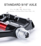 Pedals Bicycle Aluminum Pedal Mountain Urban Road Parts Sealed Bearing Flat Platform All-Round Pedals Bike Accessories Advanced 4 Bearings Mountain Bike Pedals Platform Bicycle Flat Alloy Pedals Stevvex