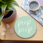 Easter Spring Ceramic Coaster Set 4 Inch Absorbent Drink Coasters Table Protectors Pack BandsCo Straps