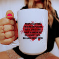 People Say That I'm A Mean Person Ceramic Mug 15 oz Peachy Sunday