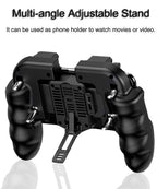 Perfect 6 Finger All-in-One Mobile Game Triggers Controller For Smartphones Mobile Along With Cooling Fan Stevvex