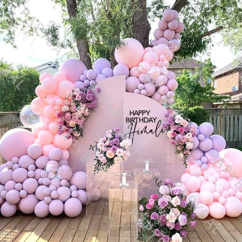 Perfect Set Of Pink Purple Balloon Set Arch Garland Kit For Wedding Birthday Anniversary Balloons For Party Decorations Stevvex