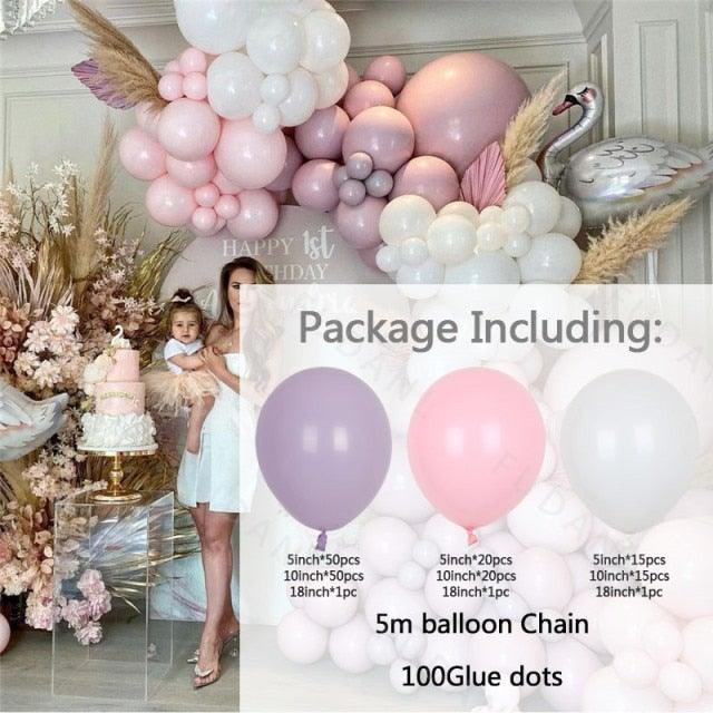 Perfect Set Of Pink Purple Balloon Set Arch Garland Kit For Wedding Birthday Anniversary Balloons For Party Decorations Stevvex