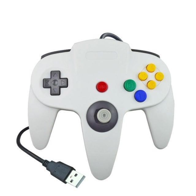 Perfect White M Shaped USB Wired Gamepad Classic Joystick Controller Compatible With Computer PC Laptop Stevvex