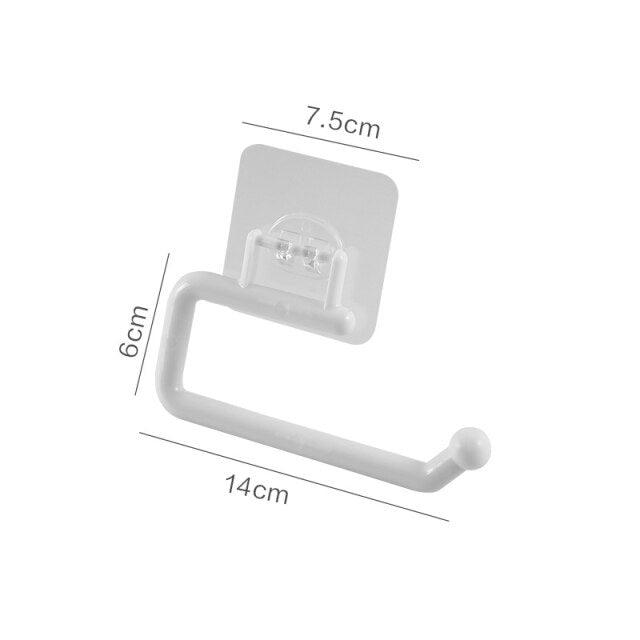Perforation-Free Kitchen Toilet Paper Holder Special Paper Towel Rack Cling Film Storage Rack Toilet Paper Rag Holder  Wall Mount Self Adhesive Toilet Paper Holder Durable Stainless Steel Brushed Nickel Toilet Paper Roll Holder Modern No Drilling Stevvex
