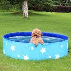 Pet Bathing Tub Foldable Dog Pool Anti-skid Safe Environmental Dog Washing Station For Home Large Space High Strength Collapsible Dog Bathtub Pet Swimming Pool Portable Foldable Pet Bathtub Pool for Dogs Cats Stevvex