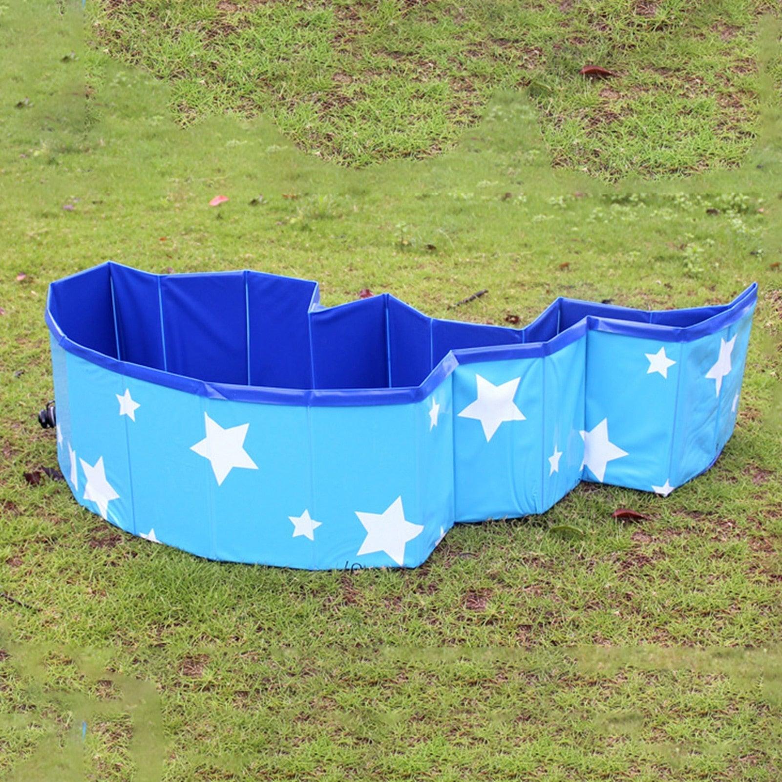 Pet Bathing Tub Foldable Dog Pool Anti-skid Safe Environmental Dog Washing Station For Home Large Space High Strength Collapsible Dog Bathtub Pet Swimming Pool Portable Foldable Pet Bathtub Pool for Dogs Cats Stevvex