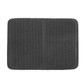 Pet Cat Litter Mat Waterproof Double Layer Cat Litter Trapping Pet Litter Box Mat Clean Pad Products For Cats Accessories Cat Litter Mat Trapping for Litter Box No-Toxic & Super Size  Urine & Waterproof Honeycomb Double Layer Anti Tracking Mats Stevvex