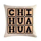 Pet Dog Elegant Design Linen Cotton Throw Pillow Covers Dog Pattern Cotton Throw Pillow Covers Car Sofa Cushion Cover Pillowcases Couch Cushion Cover Home Sofa Bed Decorative Pillows