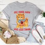 Pet More Cats Tee Peachy Sunday