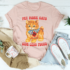 Pet More Cats Tee Peachy Sunday