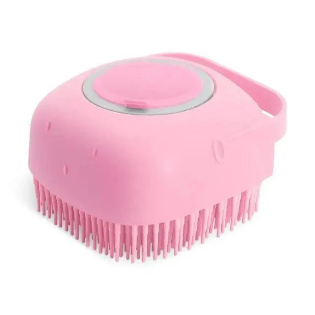 Pet Silicone Shampoo Bath Brush Massage Rubber Comb Bathing Shampoo Colorful Massager For Dogs Stevvex