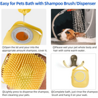 Pet Silicone Shampoo Bath Brush Massage Rubber Comb Bathing Shampoo Colorful Massager For Dogs Stevvex