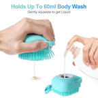 Pet Silicone Shampoo Bath Brush Massage Rubber Comb Bathing Shampoo Colorful Massager For Dogs Stevvex