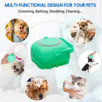 Pet Silicone Shampoo Bath Brush Massage Rubber Comb Bathing Shampoo Colorful Massager For Dogs Stevvex