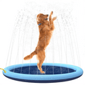 Pet Swimming Pool Pet Sprinkler Pad Inflatable Water Spray Mat Tub Summer Play Cooling Mat Dog Bathtub Dog Cooling Mat Pet Bed Sprinkler Pad for Dogs & Kids PVC Splash Pad for Kids Age Water Toys for Summer Outdoor Stevvex