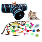 Pets Cat Toys Mouse Shape Balls Shapes Cat Interactive Pet Toys Assortments Foldable Rainbow Tunnel Cat Feather Interactive Feather Toy Fluffy Mouse Cat Love New Pet Toy Funny Cat Stick Mouse Supplies Value Bundle Stevvex