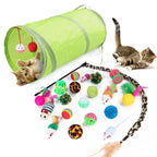 Pets Cat Toys Mouse Shape Balls Shapes Cat Interactive Pet Toys Assortments Foldable Rainbow Tunnel Cat Feather Interactive Feather Toy Fluffy Mouse Cat Love New Pet Toy Funny Cat Stick Mouse Supplies Value Bundle Stevvex