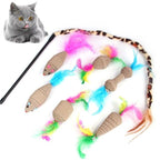 Pets Cat Toys Mouse Shape Balls Shapes Cat Interactive Pet Toys Assortments Foldable Rainbow Tunnel Cat Feather Interactive Feather Toy Fluffy Mouse Cat Love New Pet Toy Funny Cat Stick Mouse Supplies Value Bundle Stevvex