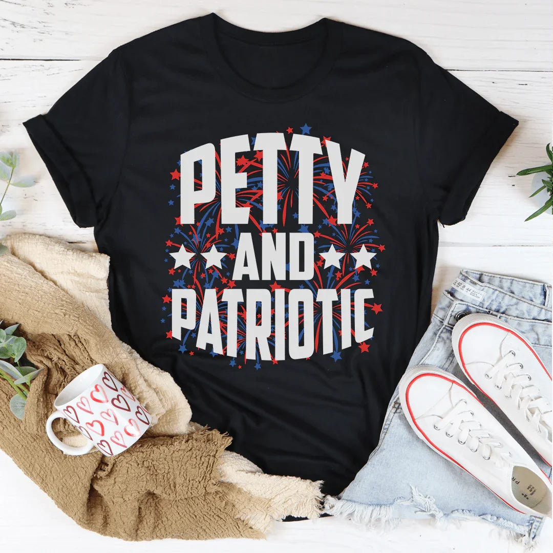 Petty And Patriotic Tee Peachy Sunday