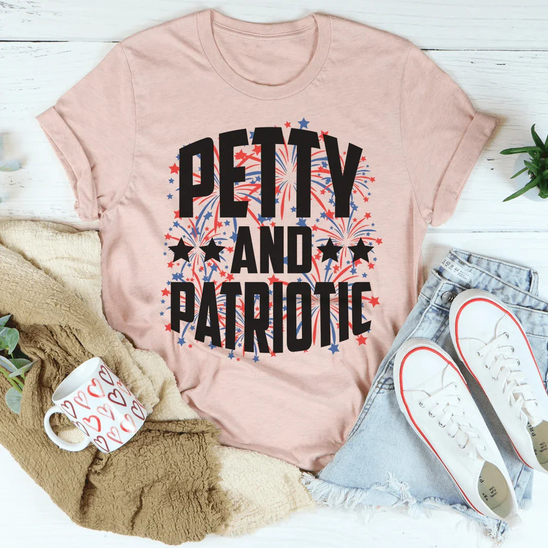 Petty And Patriotic Tee Peachy Sunday