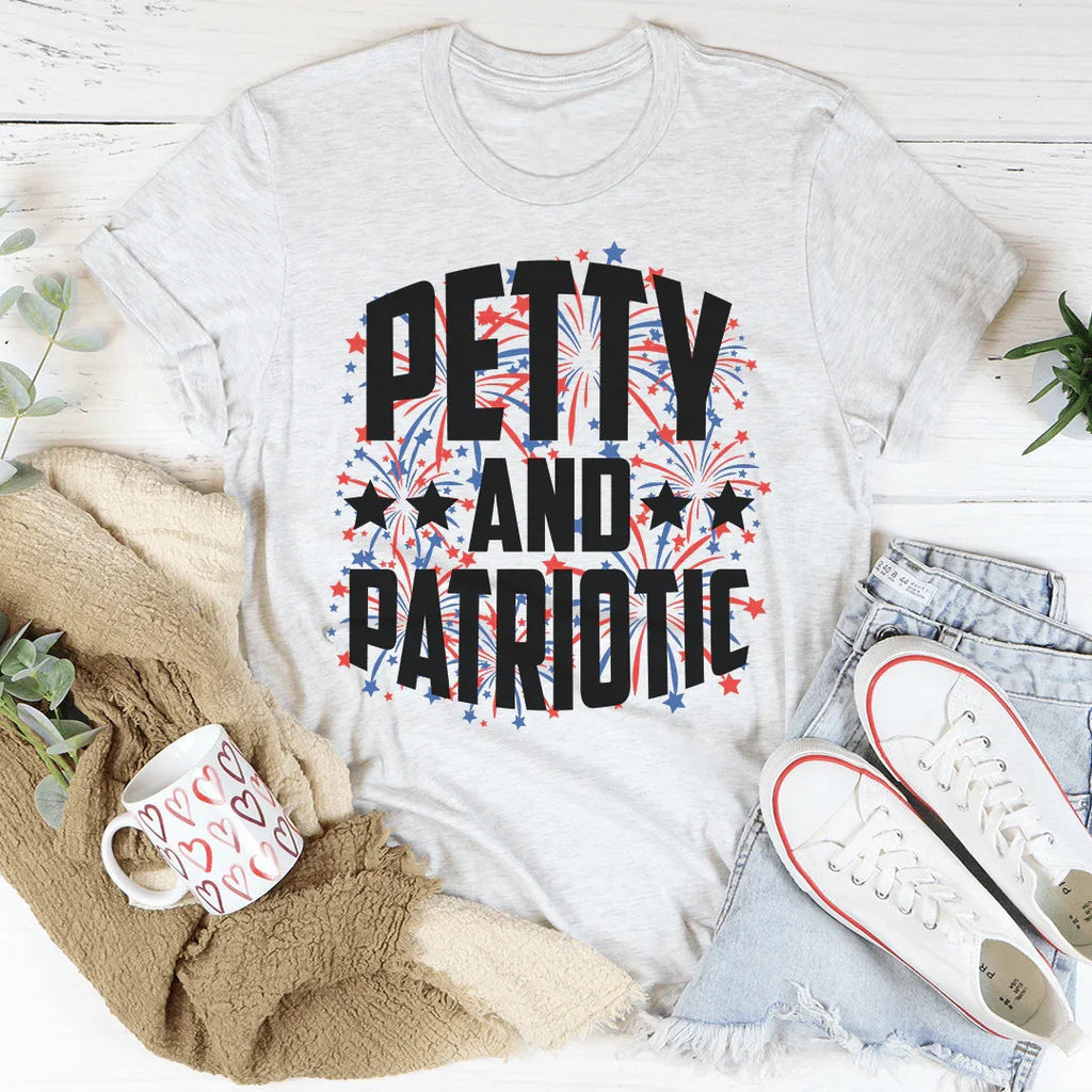 Petty And Patriotic Tee Peachy Sunday