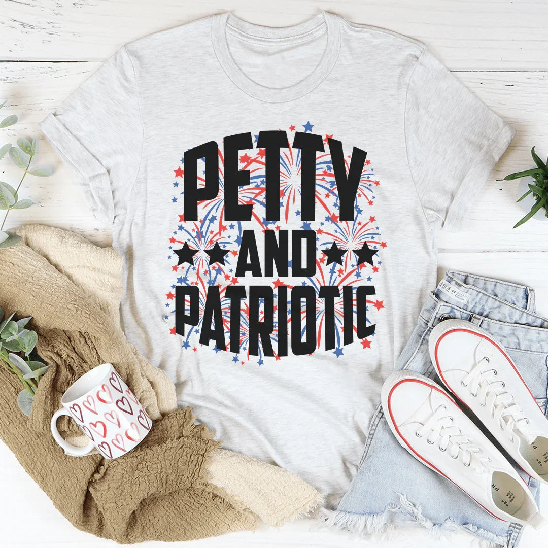 Petty And Patriotic Tee Peachy Sunday