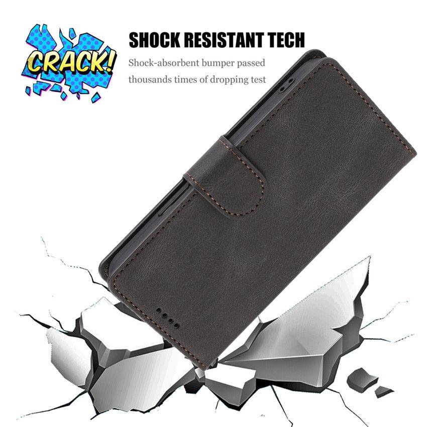 Phone Case For Xiaomi Mi Redmi Note 8 8A 8T 9 9A 9S 10 10S Pro POCO F3 X3 NFC 11 10T Lite 11i 11T Pro Wallet Leather Book Cover Magnetic PU Leather Wallet-Style Business Phone Case Fashion Flip Case with Card Slot Stevvex