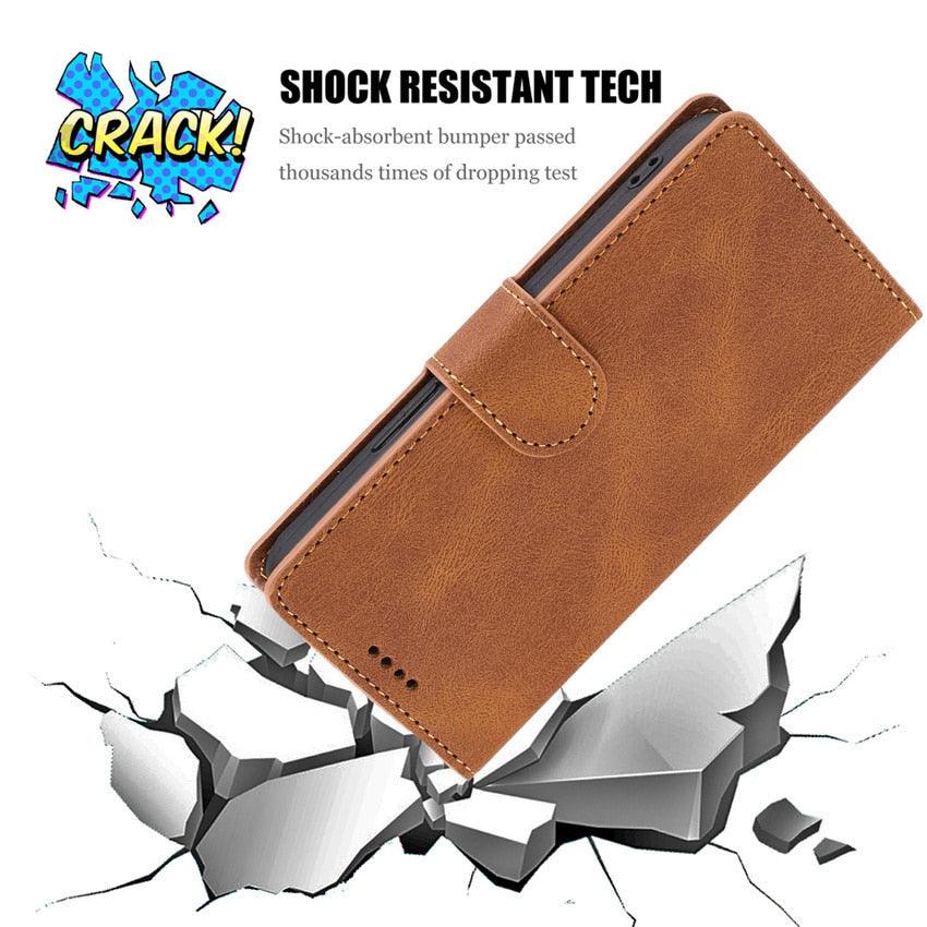 Phone Case For Xiaomi Mi Redmi Note 8 8A 8T 9 9A 9S 10 10S Pro POCO F3 X3 NFC 11 10T Lite 11i 11T Pro Wallet Leather Book Cover Magnetic PU Leather Wallet-Style Business Phone Case Fashion Flip Case with Card Slot Stevvex