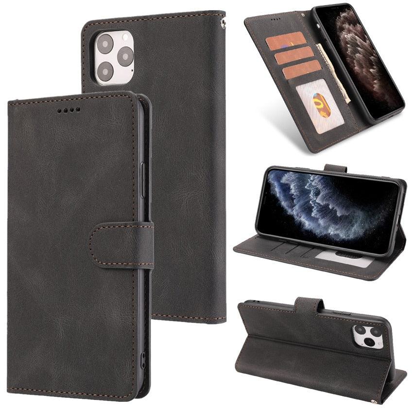 Phone Case For Xiaomi Mi Redmi Note 8 8A 8T 9 9A 9S 10 10S Pro POCO F3 X3 NFC 11 10T Lite 11i 11T Pro Wallet Leather Book Cover Magnetic PU Leather Wallet-Style Business Phone Case Fashion Flip Case with Card Slot Stevvex