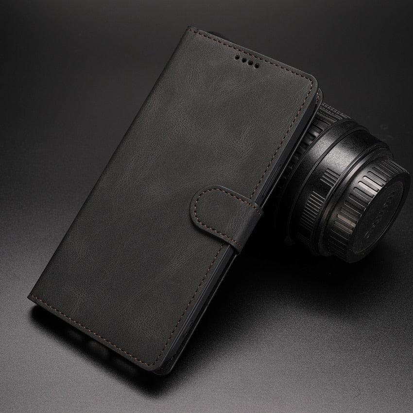 Phone Case For Xiaomi Mi Redmi Note 8 8A 8T 9 9A 9S 10 10S Pro POCO F3 X3 NFC 11 10T Lite 11i 11T Pro Wallet Leather Book Cover Magnetic PU Leather Wallet-Style Business Phone Case Fashion Flip Case with Card Slot Stevvex