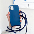Phone Case  Strap Cord Chain Phone Case For Xiaomi Redmi Note 10 9 10S 9S Pro Max 10 9 9A 9C Cover Mi POCO X3 NFC Pro 12 Pro 11 Lite Crossbody Case Soft Matte Phone Holder with Neck Strap Stevvex