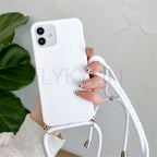 Phone Case  Strap Cord Chain Phone Case For Xiaomi Redmi Note 10 9 10S 9S Pro Max 10 9 9A 9C Cover Mi POCO X3 NFC Pro 12 Pro 11 Lite Crossbody Case Soft Matte Phone Holder with Neck Strap Stevvex