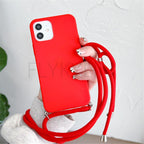Phone Case  Strap Cord Chain Phone Case For Xiaomi Redmi Note 10 9 10S 9S Pro Max 10 9 9A 9C Cover Mi POCO X3 NFC Pro 12 Pro 11 Lite Crossbody Case Soft Matte Phone Holder with Neck Strap Stevvex
