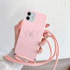 Phone Case  Strap Cord Chain Phone Case For Xiaomi Redmi Note 10 9 10S 9S Pro Max 10 9 9A 9C Cover Mi POCO X3 NFC Pro 12 Pro 11 Lite Crossbody Case Soft Matte Phone Holder with Neck Strap Stevvex