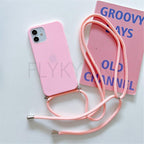 Phone Case  Strap Cord Chain Phone Case For Xiaomi Redmi Note 10 9 10S 9S Pro Max 10 9 9A 9C Cover Mi POCO X3 NFC Pro 12 Pro 11 Lite Crossbody Case Soft Matte Phone Holder with Neck Strap Stevvex