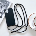 Phone Case  Strap Cord Chain Phone Case For Xiaomi Redmi Note 10 9 10S 9S Pro Max 10 9 9A 9C Cover Mi POCO X3 NFC Pro 12 Pro 11 Lite Crossbody Case Soft Matte Phone Holder with Neck Strap Stevvex